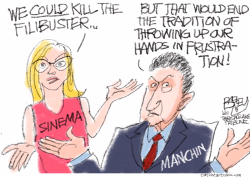 FILIBUSTER CURIOUS by Pat Bagley