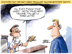 Vaccine booster shots by Dave Whamond