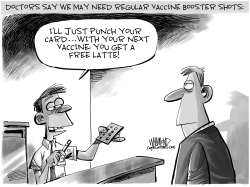 Vaccine booster shots by Dave Whamond