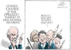 BIDEN CLIMATE CHANGE THREAT by Dick Wright