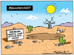 ALL DRIED UP by Bob Englehart