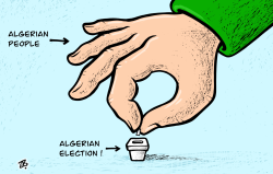 ALGERIAN ELECTION by Emad Hajjaj