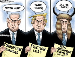 NETANYAHU OUT by Kevin Siers