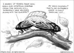 Periodical cicada angst by Taylor Jones