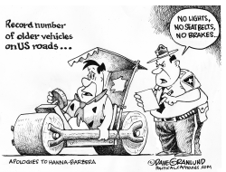 Older vehicles on US roads by Dave Granlund