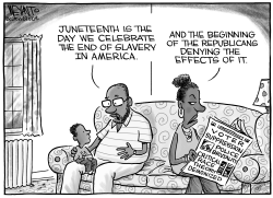Juneteenth - Beginning and the End by Christopher Weyant