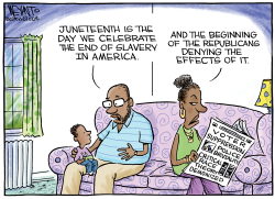 JUNETEENTH - BEGINNING AND THE END by Christopher Weyant