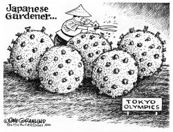 TOKYO OLYMPICS 2021 AND COVID by Dave Granlund