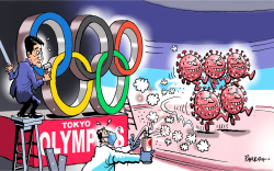 TOKYO OLYMPICS AND VIRUS by Paresh Nath