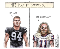 NFL COMING OUT by Adam Zyglis