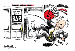 NEW YORK SUSPENDS GIULIANI LAW LICENSE by Jimmy Margulies