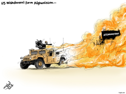 US WITHDRAWAL FROM AFGHANISTAN by Osama Hajjaj