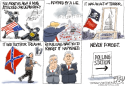 CAPITOL INSURRECTION  by Pat Bagley