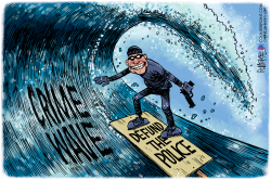 CRIME WAVE SURFER by Rick McKee