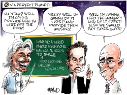 BILLIONAIRES SPACE RACE by Dave Whamond