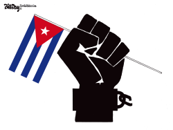 CUBA PROTEST by Bill Day