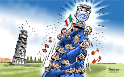 ITALY WINS EURO 2020 by Paresh Nath