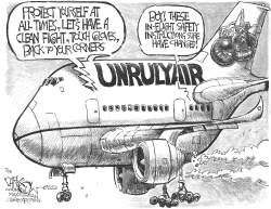 Unruly passengers by John Darkow