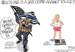 COP HATE CRIME by Pat Bagley
