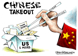 China hacks US and Allies by Dave Granlund