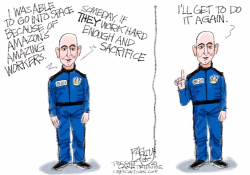 BEZOS IN SPACE by Pat Bagley