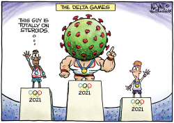 DELTA OLYMPICS by Christopher Weyant
