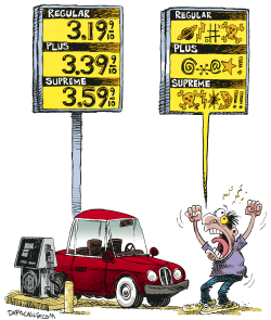 HIGH GAS PRICES USA VERSION REPOST by Daryl Cagle