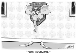 Tuskless Republican Elephant by R.J. Matson