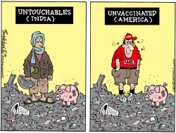 VACCINATION HOLDOUTS by Bob Englehart