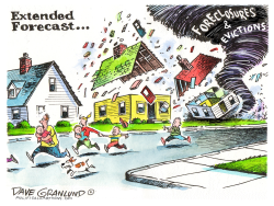 Foreclosures and evictions by Dave Granlund