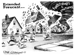 Foreclosures and evictions by Dave Granlund