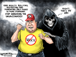 Unvaccinated Harassment by Kevin Siers