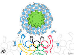 Olympics Games & COVID19 by Osama Hajjaj