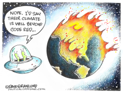 EARTH CLIMATE CODE RED by Dave Granlund