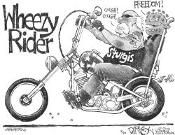 Wheezy Rider by John Darkow