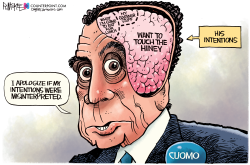CUOMO INTENTIONS by Rick McKee