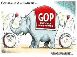 GOP ON MASKS AND VAX by Dave Granlund