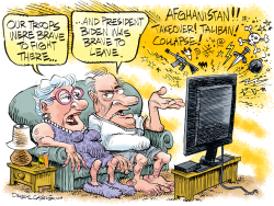 AFGHANISTAN - BRAVE SOLDIERS, BRAVE BIDEN by Daryl Cagle
