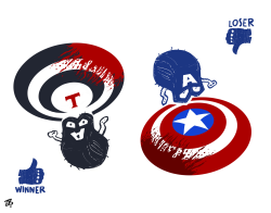 Talibans Vs. Captain America  ! by Emad Hajjaj
