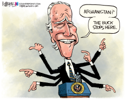 Biden Afganistan Buck by Rick McKee