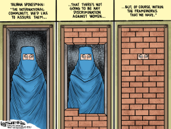 TALIBAN AND WOMEN by Kevin Siers