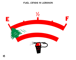 FUEL CRISIS IN LEBANON  by Emad Hajjaj