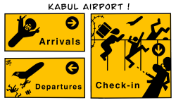 KABUL AIRPORT  by Emad Hajjaj