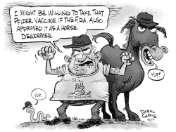 FDA Pfizer Approval and Horse Dewormer by Daryl Cagle