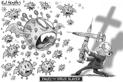 Fauci Virus Slayer by Ed Wexler