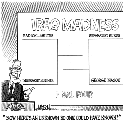 GEORGE MASON IN IRAQ MADNESS FINAL FOUR by R.J. Matson