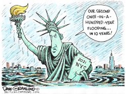 NYC FLOODING 2021 by Dave Granlund