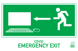COVID EMERGENCY EXIT by Gatis Sluka