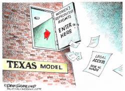 TEXAS AND ABORTION ACCESS by Dave Granlund