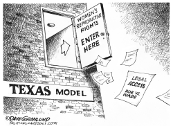 Texas and Abortion access by Dave Granlund